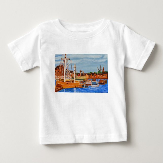 Camiseta Para Bebê Exeter Devon Inglaterra (Frente)