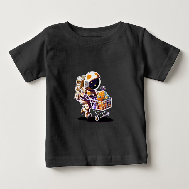Camiseta Para Bebê Expedição do Astronauta (Frente)