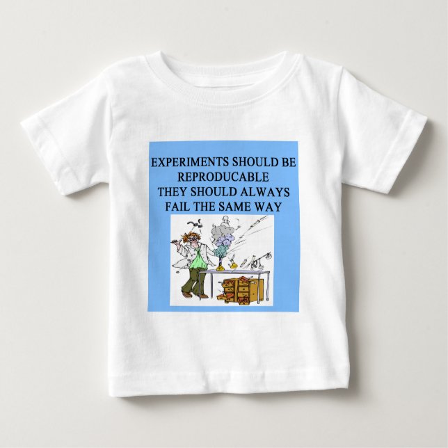Camiseta Para Bebê experimentos químicos (Frente)