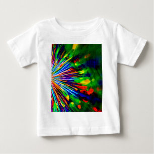 Camiseta Para Bebê Explosão Arco-íris