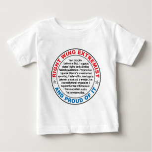 Camiseta Para Bebê Extremismo da direita