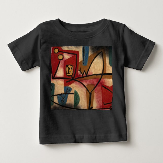 Camiseta Para Bebê Exuberância de Paul Klee (Frente)