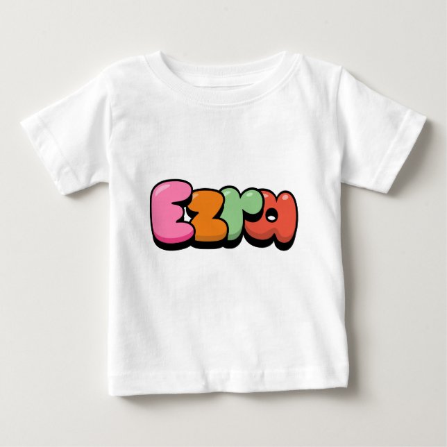 Camiseta Para Bebê Ezra (Frente)