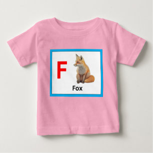 Camiseta Para Bebê F é para Fox