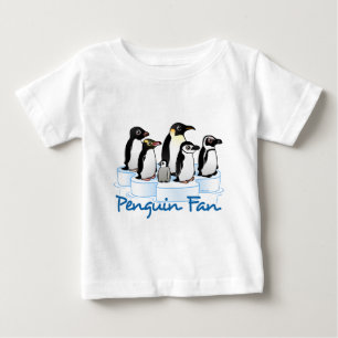 Camiseta Para Bebê Fã do pinguim