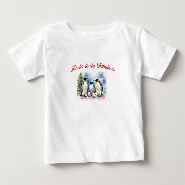 Camiseta Para Bebê Fa la la fabuloso (Frente)