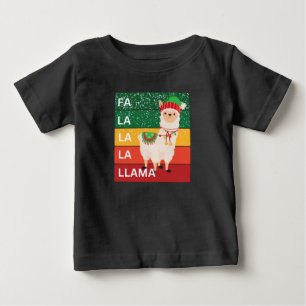 CAMISETA PARA BEBÊ FA LA LA LLAMA