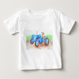 Camiseta Para Bebê Faça a pintura de pinheiro-guincho do fazendeiro