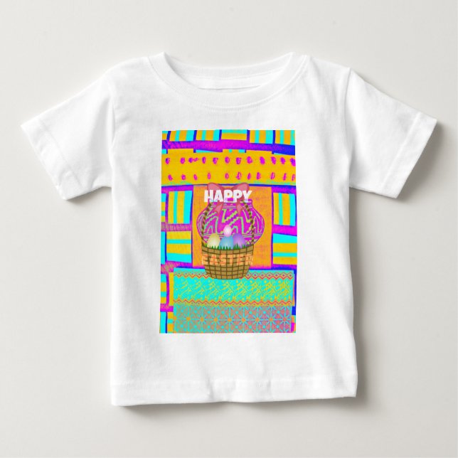Camiseta Para Bebê Faca de Páscoa inspirada na África Ocidental e art (Frente)
