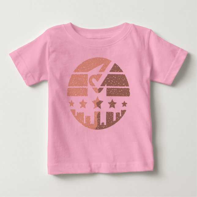Camiseta Para Bebê Faça sua marca (Frente)