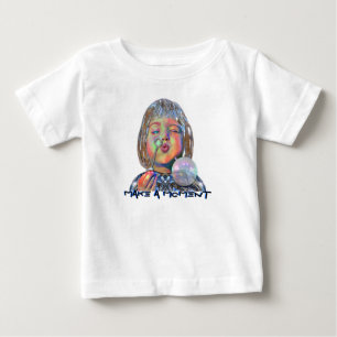 Camiseta Para Bebê Faça um momento para o bebê customizável