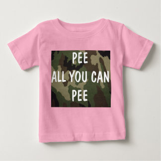 Camiseta Para Bebê Faça xixi em tudo que puder.