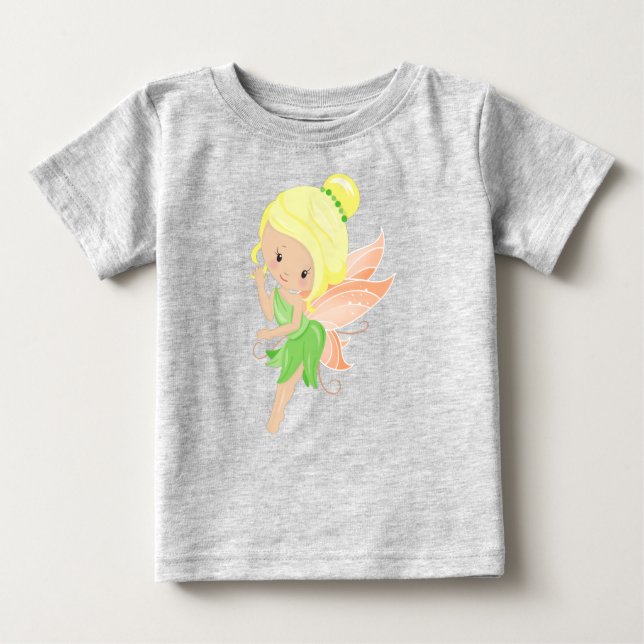 Camiseta Para Bebê Fada De Floresta, Fada De Mágica, Fada De Cuta, Ca (Frente)