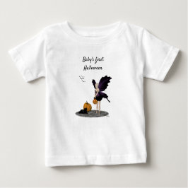 Camiseta Para Bebê Fada De Halloween Com Camiseta De Bebê De Abóbora