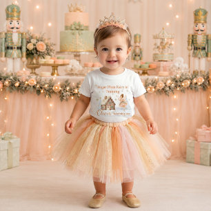 Camiseta Para Bebê Fada do Açúcar em Treinamento Garota do Quebra-Noz