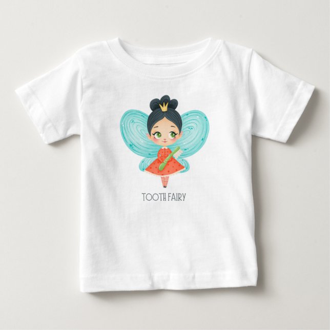 Camiseta Para Bebê Fada dos dentes (Frente)