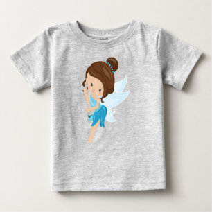 Camiseta Para Bebê Fada Fácil, Fada Mágica, Fada Florestal, Cabelo Ca