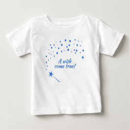 Camiseta Para Bebê Fada Wand & Stars, Um Desejo Torna-Se Verdadeiro