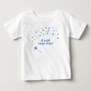 Camiseta Para Bebê Fada Wand & Stars, Um Desejo Torna-Se Verdadeiro