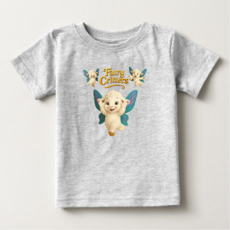 Camiseta Para Bebê Fadas Criaturas™ Cordeiro de Fada