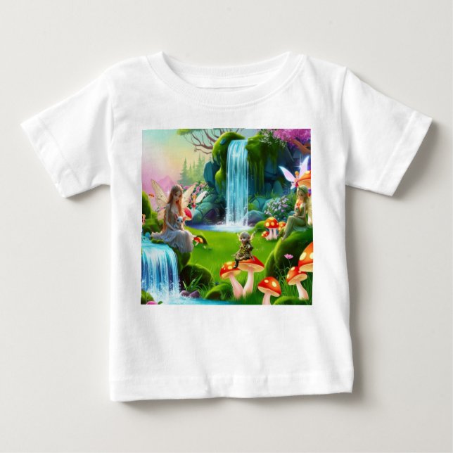 Camiseta Para Bebê Fairies (Frente)