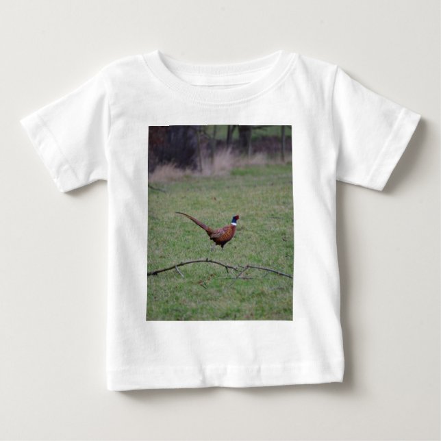 Camiseta Para Bebê Faisão (Frente)