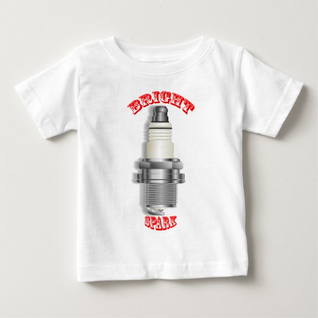 Camiseta Para Bebê Faísca brilhante (Frente)