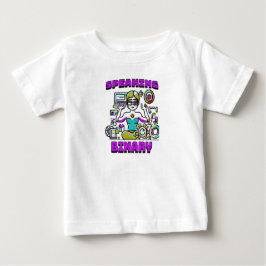 Camiseta Para Bebê Fala Binário