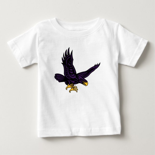 Camiseta Para Bebê Falcão do Hunter College (Frente)