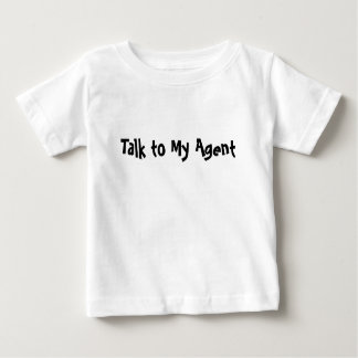 Camiseta Para Bebê Fale com o meu agente