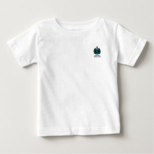 Camiseta Para Bebê Falhas e flores
