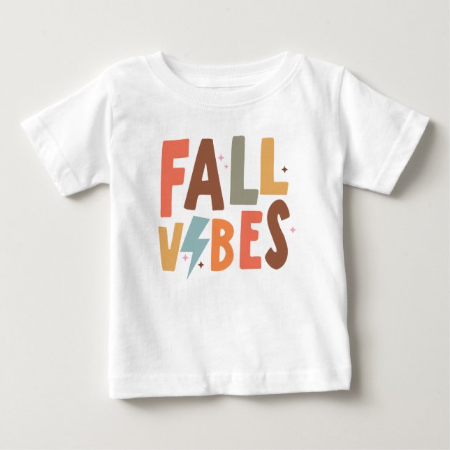Camiseta Para Bebê Fall Vibe (Frente)