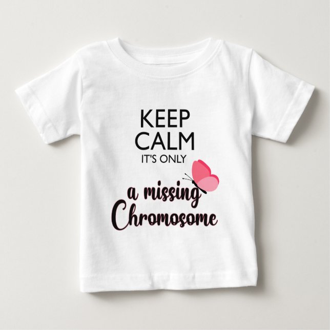 Camiseta Para Bebê Falta de reconhecimento da síndrome de Chromosome  (Frente)