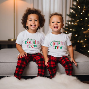 Camiseta Para Bebê Família de Combinação de Tripulação do Primo de Na