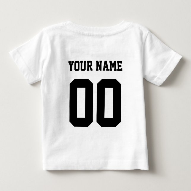 Camiseta Para Bebê Família de Combinação de Tripulação Personalizada (Verso)
