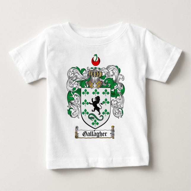 CAMISETA PARA BEBÊ FAMÍLIA DE GALLAGHER - CASACO DE BRAÇOS DE GALLAGH (Frente)