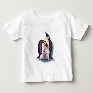 Camiseta Para Bebê FAMÍLIA do PINGUIM por SHARON SHARPE