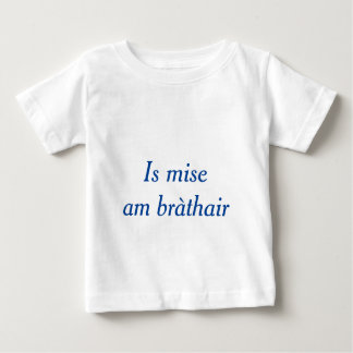 Camiseta Para Bebê Família Gaélica: Eu sou o Irmão