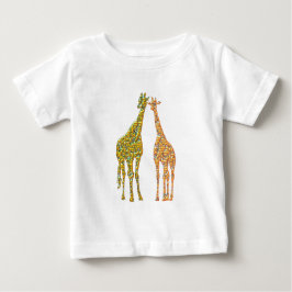 Camiseta Para Bebê Família Giraffe Casal Baby T Shirt
