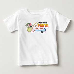 Camiseta Para Bebê Família Punta Cana Vacation Beach Correspondente 