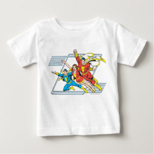 Camiseta Para Bebê Família SHAZAM