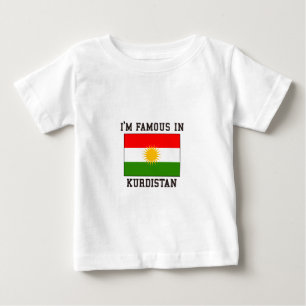 Camiseta Para Bebê Famoso no Curdistão