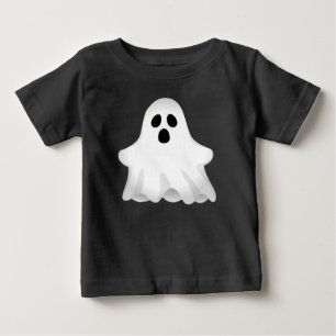 Camiseta Para Bebê Fantasma Adorável do Halloween