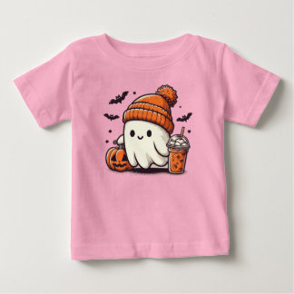 Camiseta Para Bebê Fantasma Bonita no Halloween de Pumpkin