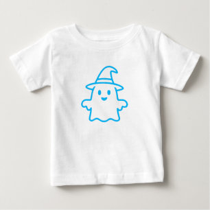 Camiseta Para Bebê Fantasma bonito, design de Trick-or-Tratat - Hallo