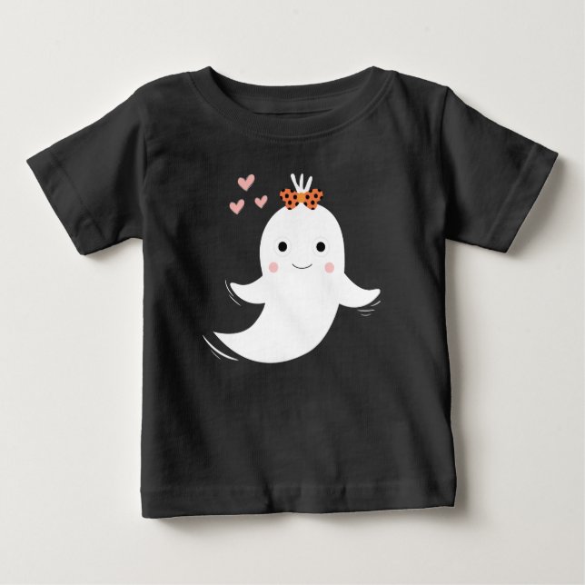 Camiseta Para Bebê Fantasma Custa (Frente)