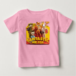 Camiseta Para Bebê fantástico Sr raposo
