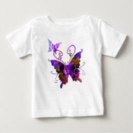 Camiseta Para Bebê Fantasy Butflies