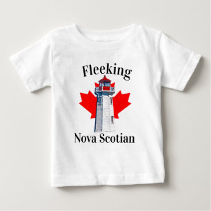 Camiseta Para Bebê Fardo Nova Escotista Halifax Dartmouth Lighthouse