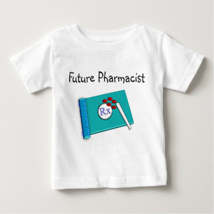 Camiseta Para Bebê Farmacêutico do futuro dos t-shirt dos miúdos do